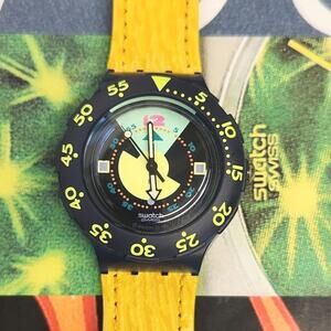 Swatch DIVINE SDN102 1992 Scuba divers collectible vintage watch new old stock